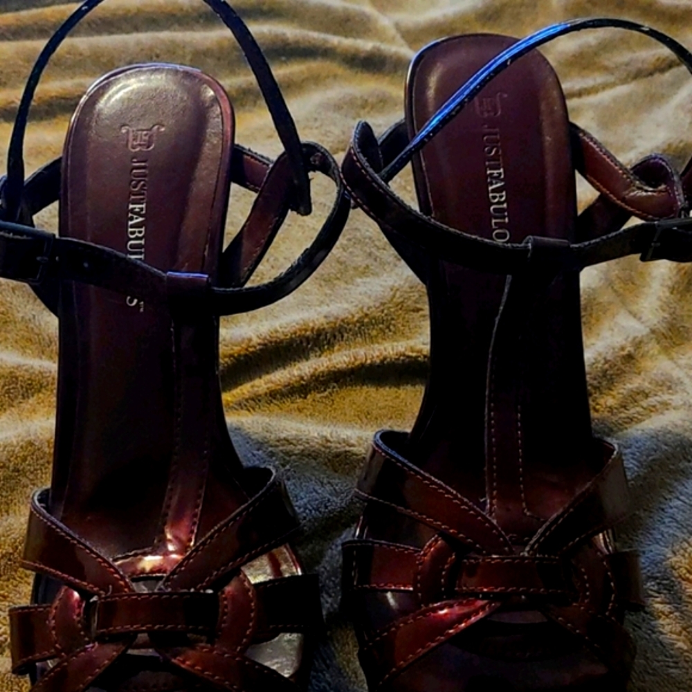 Deep Plum heels